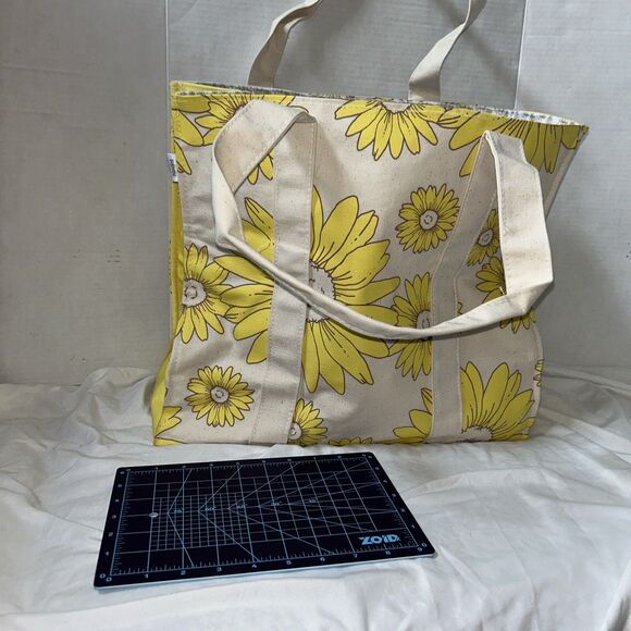 Canvas Tote Bag Yellow Sunflowers - Picture 13 of 16